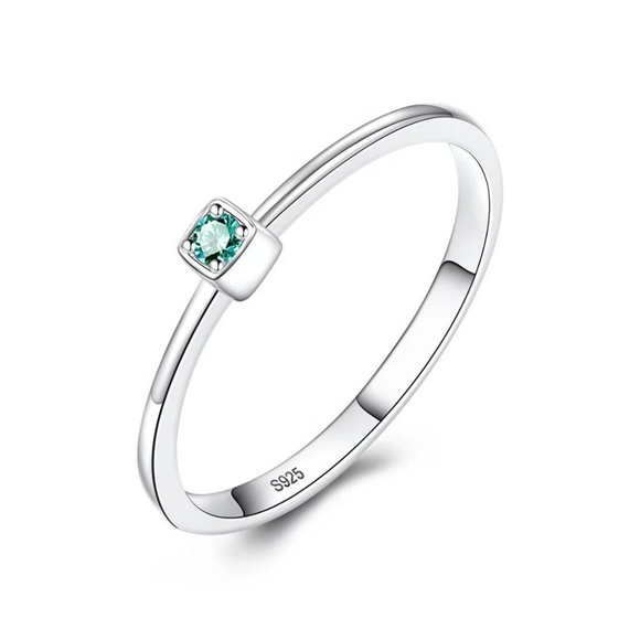 Jewelry - 🌟HP🌟925 Sterling Silver Green Topaz Ring